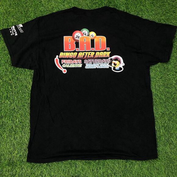 Black ‘B.A.D.’ Bingo After Dark Graphic Tee - Picture 2 of 5